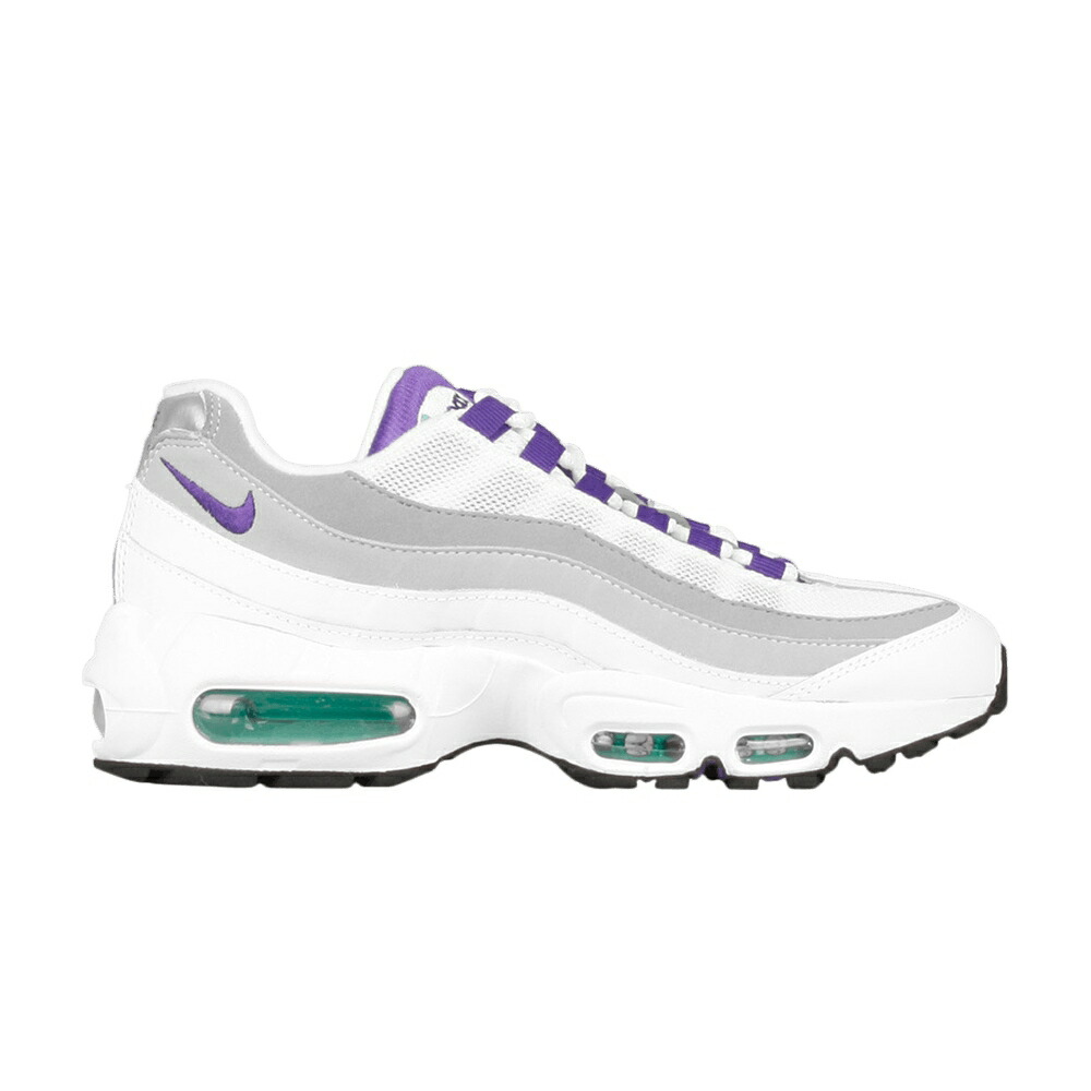 ナイキ マックス 白色 ホワイト コート 紫 パープル 緑 グリーン エアマックス 'ALTERNATE GRAPE' スニーカー レディース NIKE WMNS AIR MAX 95 / WHITE COURT PURPLE EMERALD GREEN|スニケス