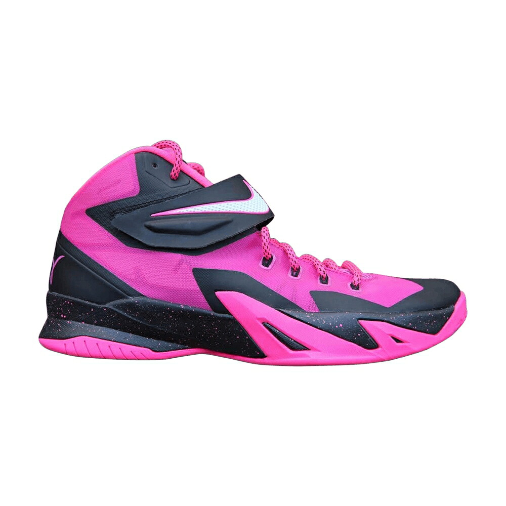 ナイキ ズーム ソルジャー 白色 ホワイト スニーカー メンズ NIKE ZOOM SOLDIER 8 / PINKFIRE WHITE BLK HYPR PNK