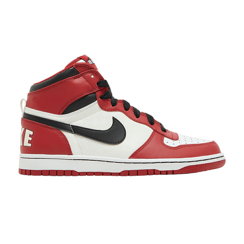 ナイキ ハイ 白色 ホワイト 赤 レッド 黒色 ブラック 'BULLS' スニーカー メンズ NIKE BIG HIGH / WHITE RED BLACK