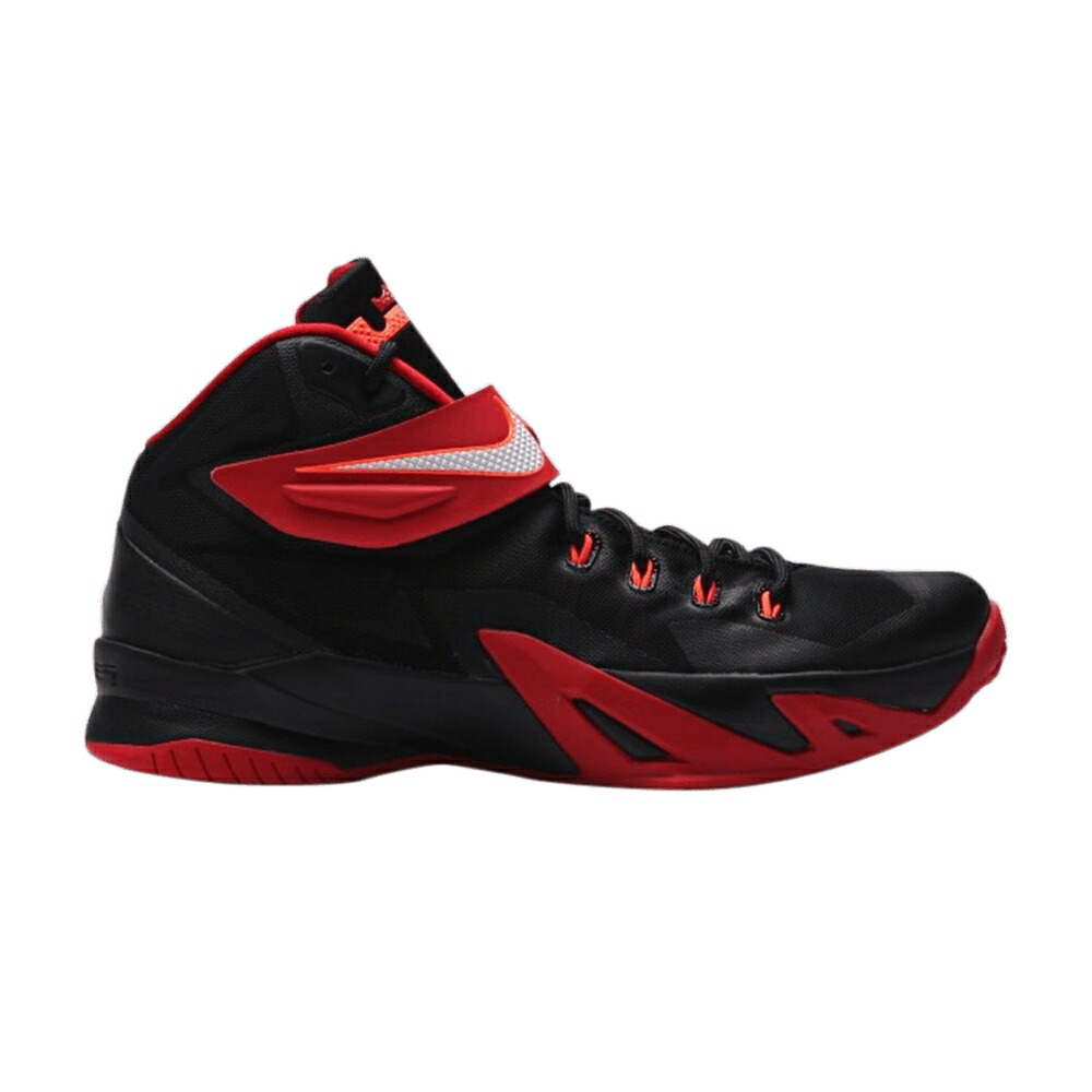 ナイキ レブロン ソルジャー 黒色 ブラック 赤 レッド BLACK RED スニーカー メンズ NIKE LEBRON SOLDIER 8 UNIVERSITY / BLACK UNIVERSITY RED HYPER