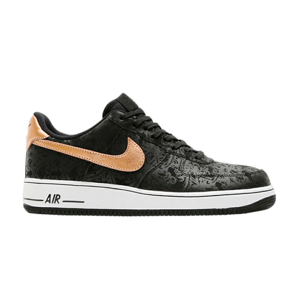 ナイキ 黒色 ブラック 白色 ホワイト 赤 レッド 銅 ブロンズ エアフォース '07 'BLACK' スニーカー メンズ NIKE AIR FORCE 1 LOW LV8 / BLACK WHITE METALLIC RED BRONZE