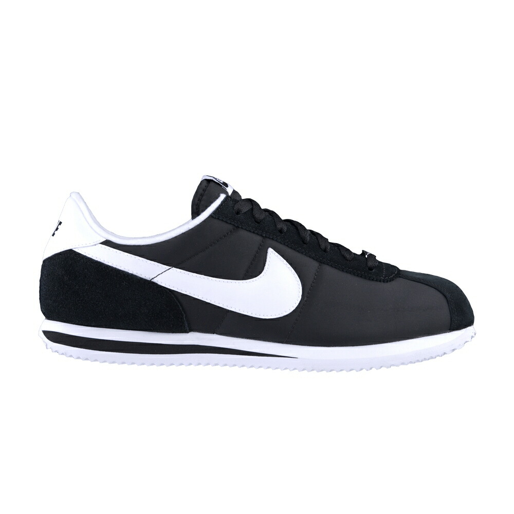 ナイキ コルテッツ ナイロン 黒色 ブラック 白色 ホワイト スニーカー メンズ NIKE CORTEZ BASIC NYLON 06 / BLACK WHITE