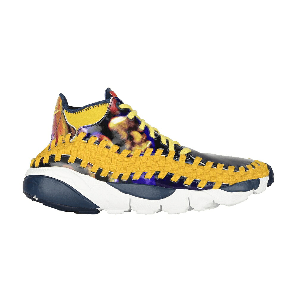 ナイキ ウーブン チャッカ スニーカー メンズ NIKE AIR FOOTSCAPE WOVEN CHUKKA YOTH QS / LIGHT MIDNIGHT BRIGHT CITRON｜スニケス 51,300円
