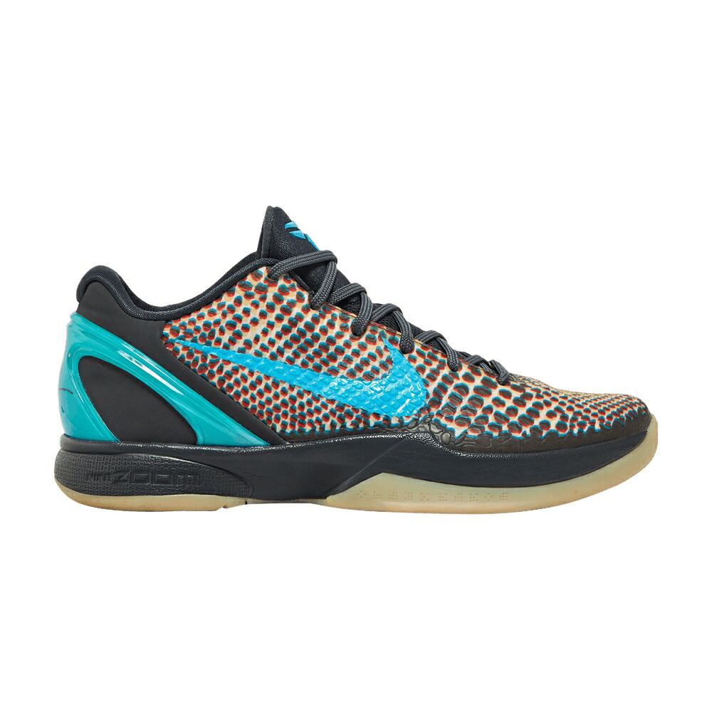 ナイキ ズーム コービー 灰色 グレー 青色 ブルー ALLSTAR HOLLYWOOD スニーカー メンズ NIKE ZOOM KOBE 6 ALL-STAR - 3D / DARK GREY CHLORINE BLUE DARING