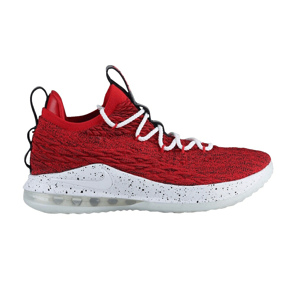 ナイキ レブロン 赤 赤いこと 黒いこと 黒いこと \u0027UNIVERSITY RED\u0027 スニーカー メンズ NIKE LEBRON 15 LOW / UNIVERSITY RED BLACK UNIVERSITY