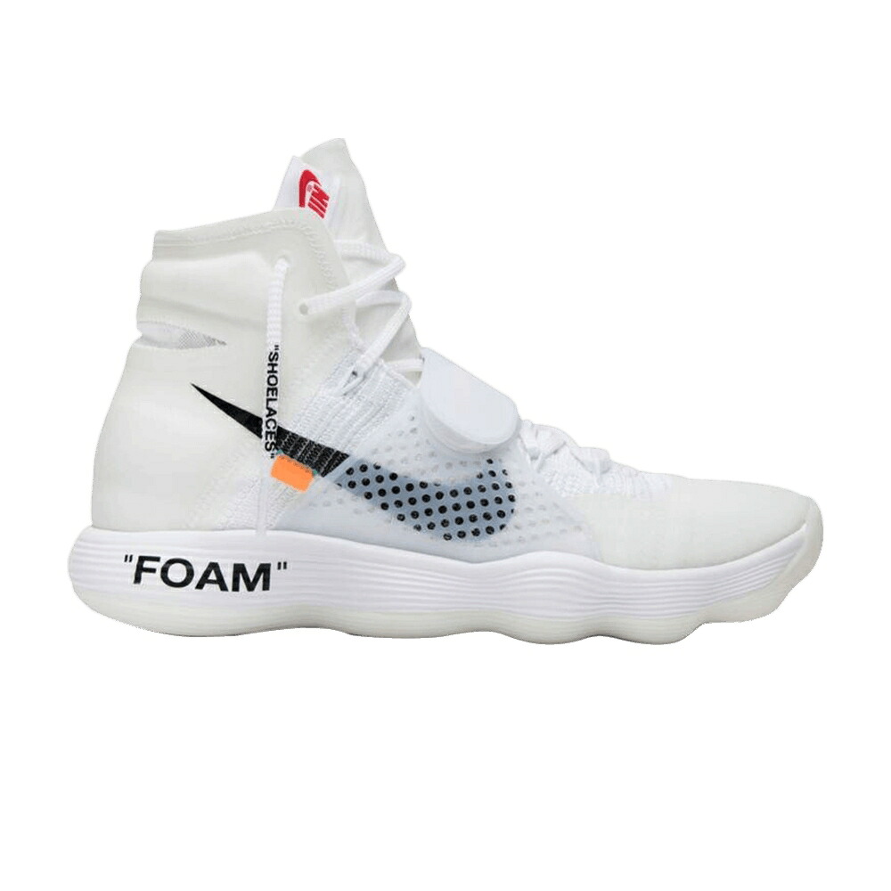 ナイキ オフホワイト ハイパーダンク フライニット 白色 ホワイト 'THE TEN' スニーカー メンズ NIKE OFF-WHITE X HYPERDUNK FLYKNIT SAMPLE / WHITE WHITE WHITE｜スニケス