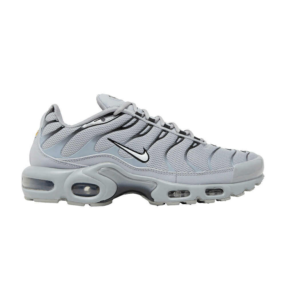 ナイキ マックス 灰色 グレー 白色 ホワイト 黒色 ブラック エアマックスプラス 'WOLF GREY' スニーカー メンズ NIKE AIR MAX PLUS TN / WOLF GREY WHITE BLACK|スニケス