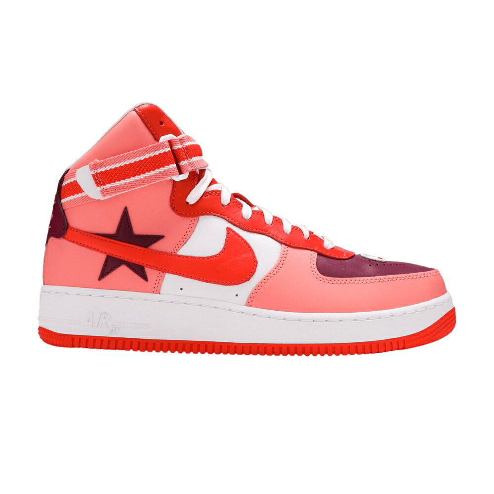 ナイキ ご機嫌 空軍 \u0027VICTORIOUS MINOTAURS\u0027 スニーカー メンズ NIKE RICCARDO TISCI X NIKELAB AIR FORCE 1 HIGH / SUNBLUSH BORDEAUX
