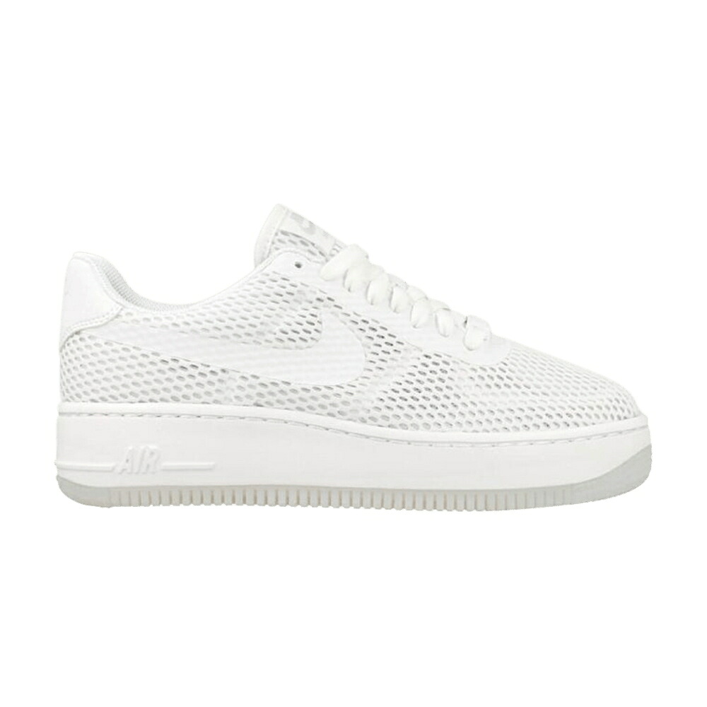 ナイキ 白色 ホワイト エアフォース スニーカー レディース NIKE WMNS AIR FORCE 1 LOW UPSTEP BR / WHITE WHITE