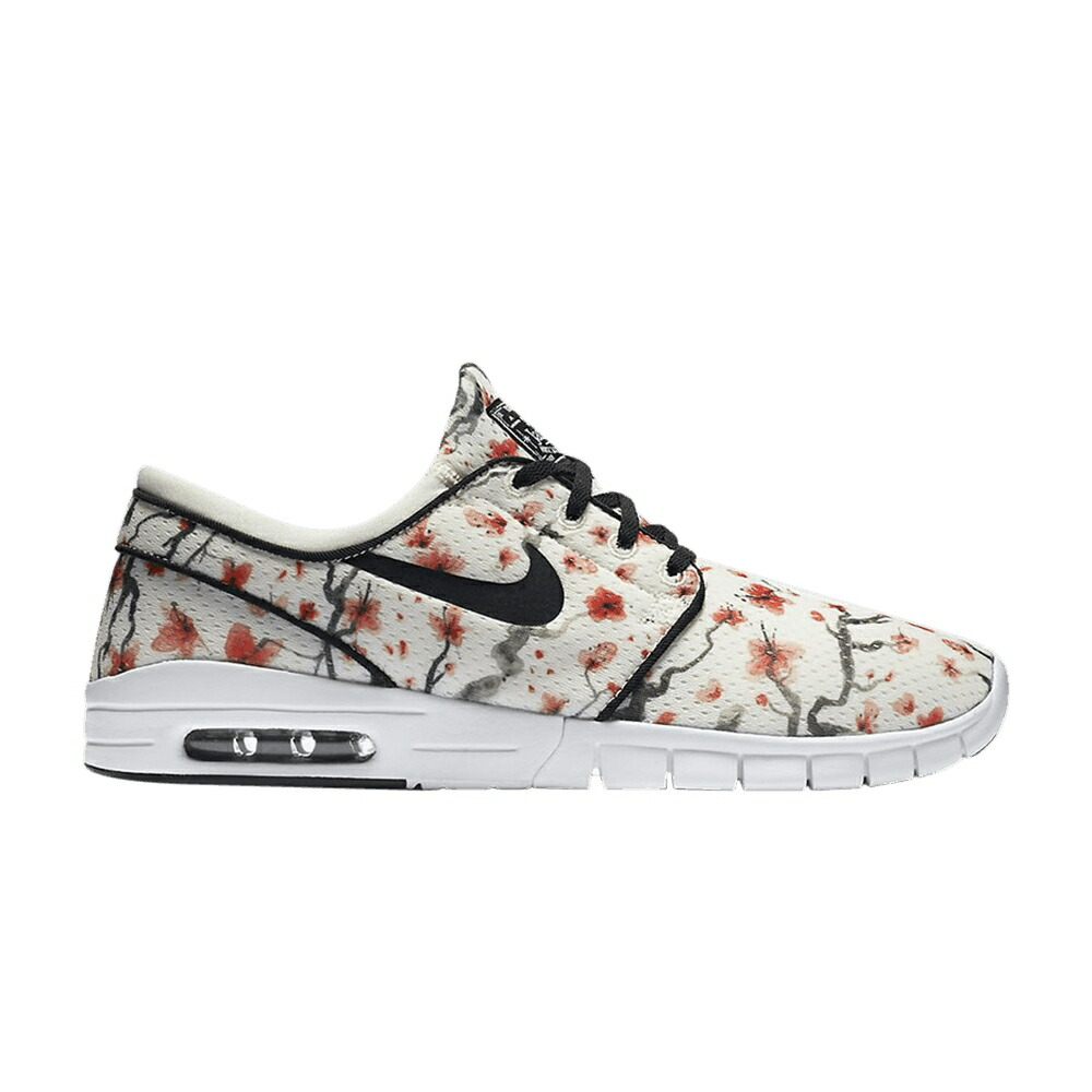ナイキ エスビー マックス 白色 ホワイト 黒色 ブラック 'CHERRY BLOSSOM' スニーカー メンズ NIKE SB STEFAN JANOSKI MAX / SAIL WHITE BLACK