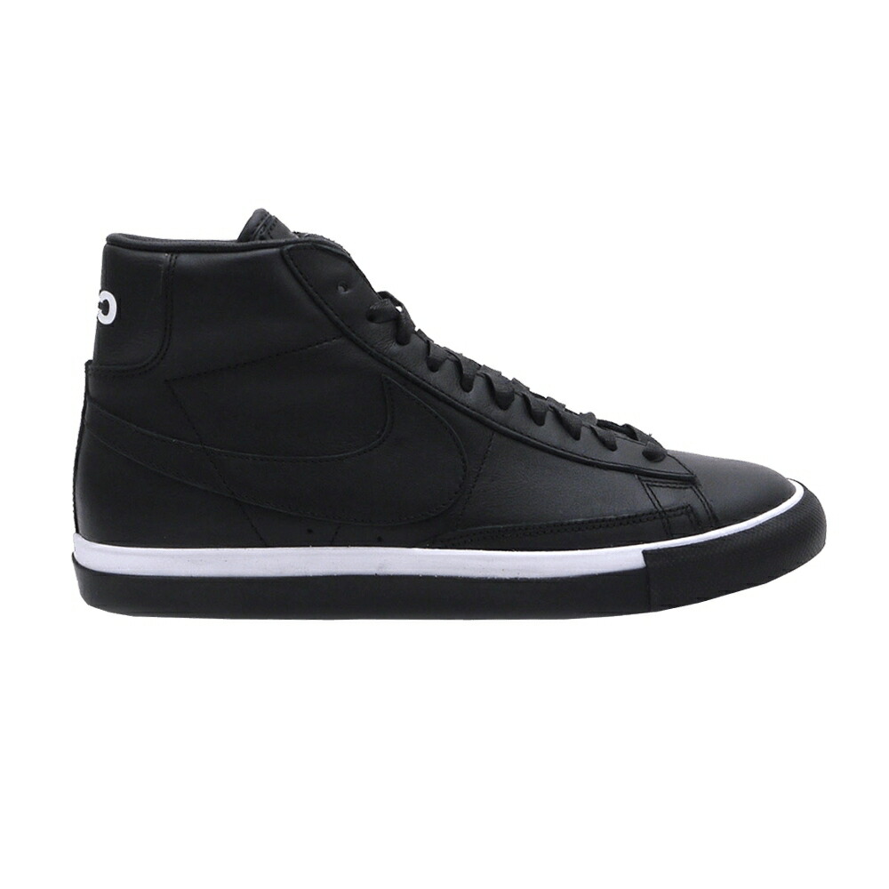 ナイキ ブレイザー ハイ 黒色 ブラック スニーカー メンズ NIKE COMME DES GAR ONS X BLAZER HIGH / BLACK BLACK