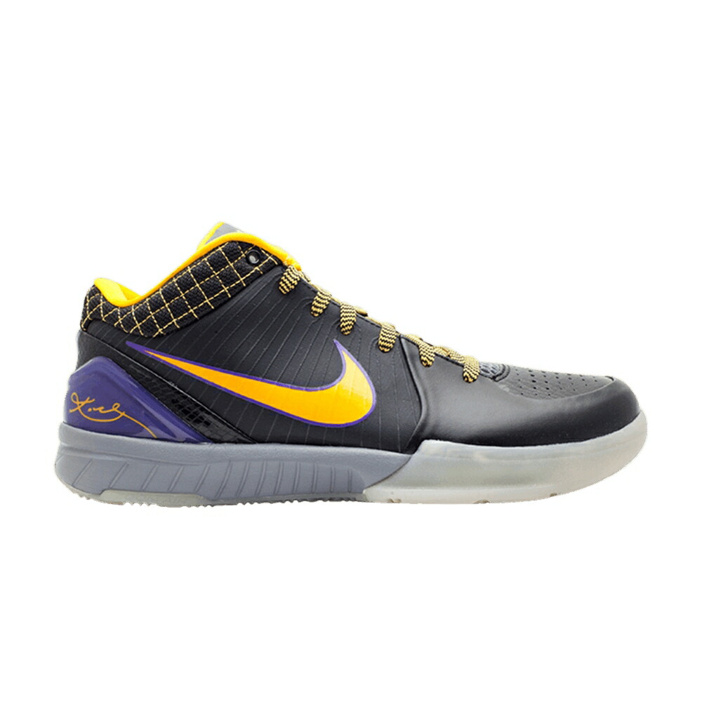 ナイキ ズーム コービー 黒色 ブラック 紫 パープル CARPE DIEM スニーカー メンズ NIKE ZOOM KOBE 4 2009 / BLACK DEL SOL VARSITY PURPLE