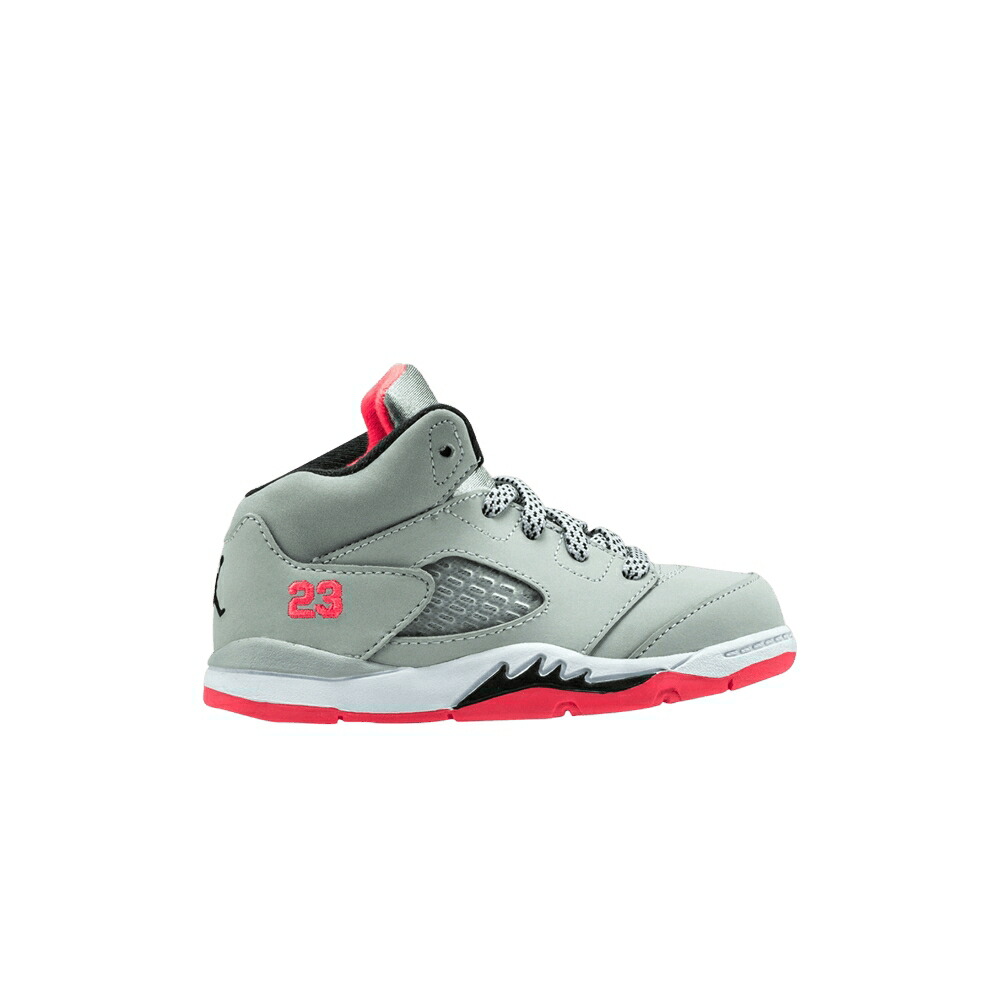 ナイキ 薄墨色 薄墨色 黒いこと 黒いこと エアジョーダン \u0027HOT LAVA\u0027 スニーカー メンズ AIR JORDAN AIR JORDAN 5 RETRO INFANT / WOLF GREY HOT LAVA BLACK