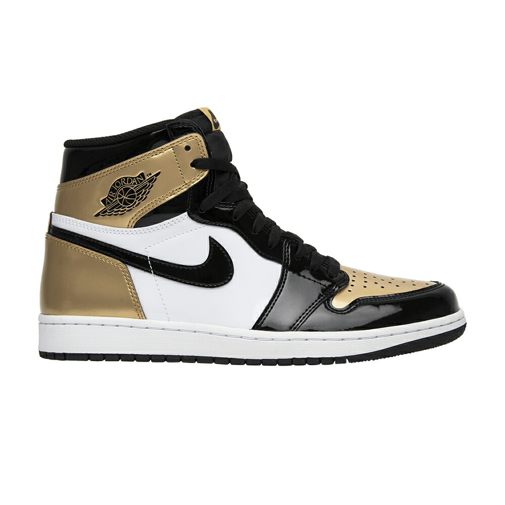 ナイキ ご機嫌 黒いこと 黒いこと ゴールド 白いこと 白いこと エアジョーダン \u0027GOLD TOE\u0027 スニーカー メンズ AIR JORDAN AIR JORDAN 1 RETRO HIGH OG NRG / BLACK BLACK METALLIC GOLD WHITE