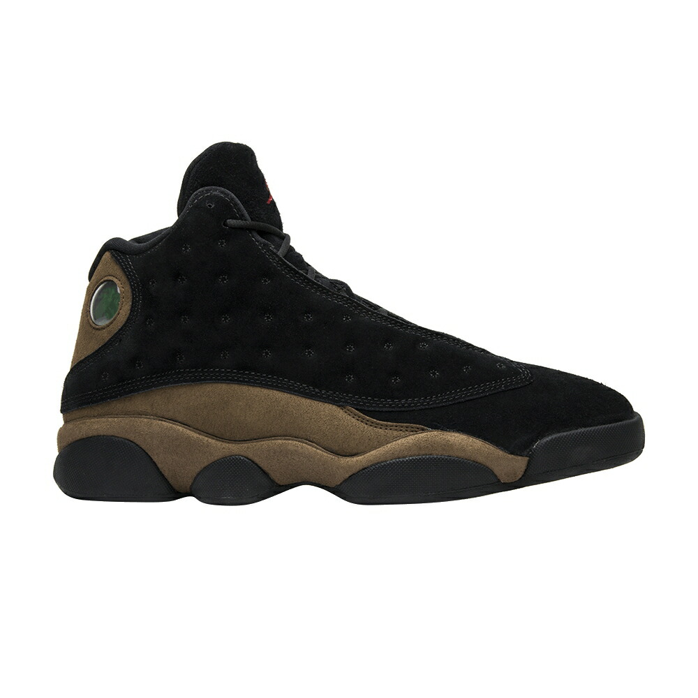 ナイキ サーティーン 黒色 ブラック 赤 レッド オリーブ 白色 ホワイト エアジョーダン OLIVE スニーカー メンズ AIR JORDAN AIR JORDAN 13 RETRO / BLACK GYM RED LIGHT OLIVE WHITE