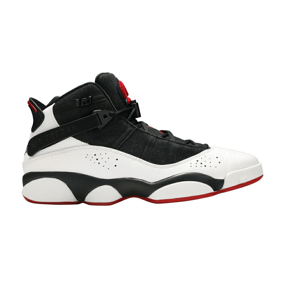 ナイキ リング 白色 ホワイト 黒色 ブラック 赤 レッド エアジョーダン 'BLACK RED' スニーカー メンズ AIR JORDAN AIR JORDAN 6 RINGS WHITE GYM / BLACK WHITE GYM RED BLACK｜スニケス