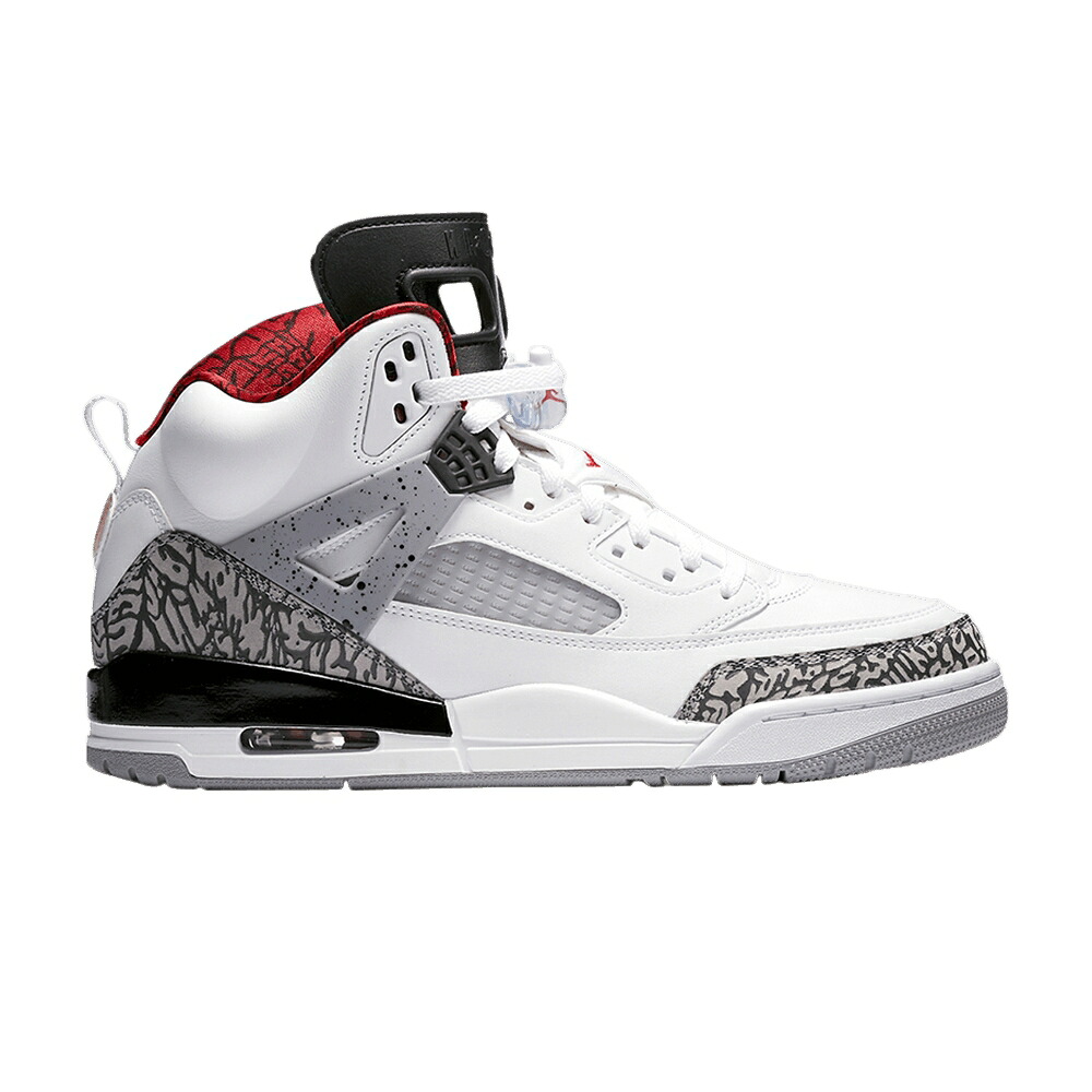 ナイキ 白色 ホワイト 赤 レッド 灰色 シメント グレー エアジョーダン 'WHITE CEMENT' スニーカー メンズ AIR JORDAN AIR JORDAN SPIZIKE / WHITE VARSITY RED CEMENT GREY|スニケス