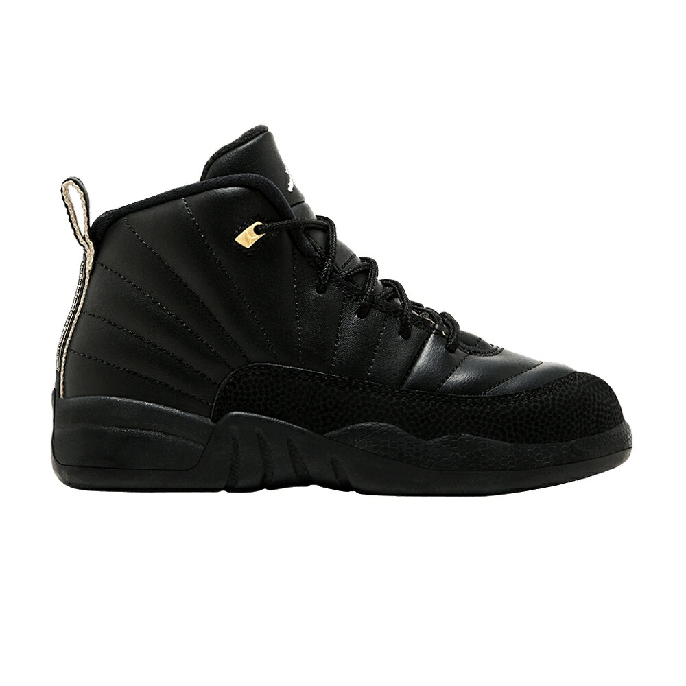 ナイキ 黒色 ブラック 白色 ホワイト ゴールド エアジョーダン 'THE MASTER' ジュニア キッズ AIR JORDAN AIR JORDAN 12 RETRO PS / BLACK WHITE BLACK METALLIC GOLD ベビー マタニティ スニーカー