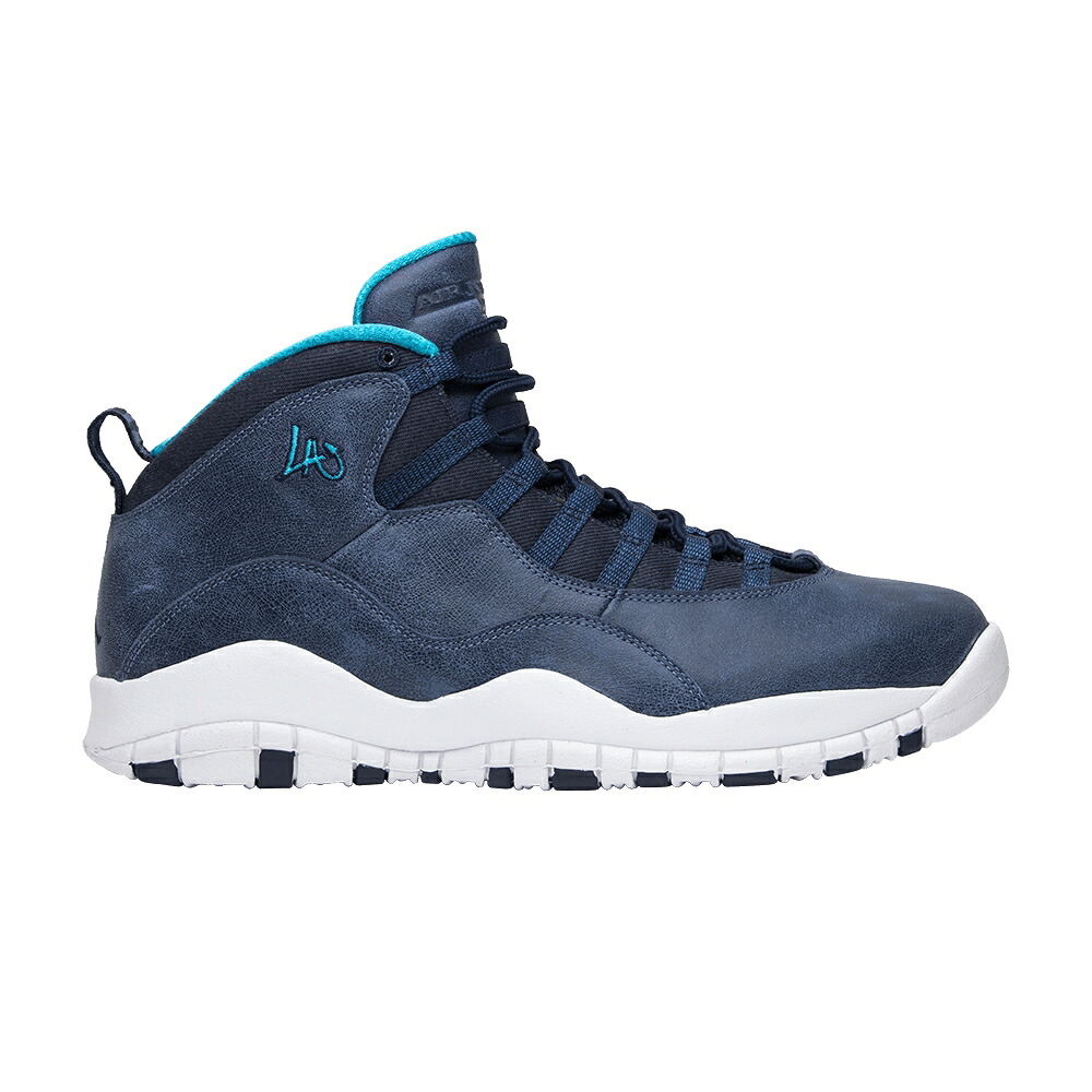 ナイキ 青味 青み エアジョーダン \u0027天使の都市\u0027 スニーカー メンズ AIR JORDAN AIR JORDAN 10 RETRO \u0027LOS ANGELES\u0027 / OCEAN FOG BLUE LAGOON MIDNIGHT