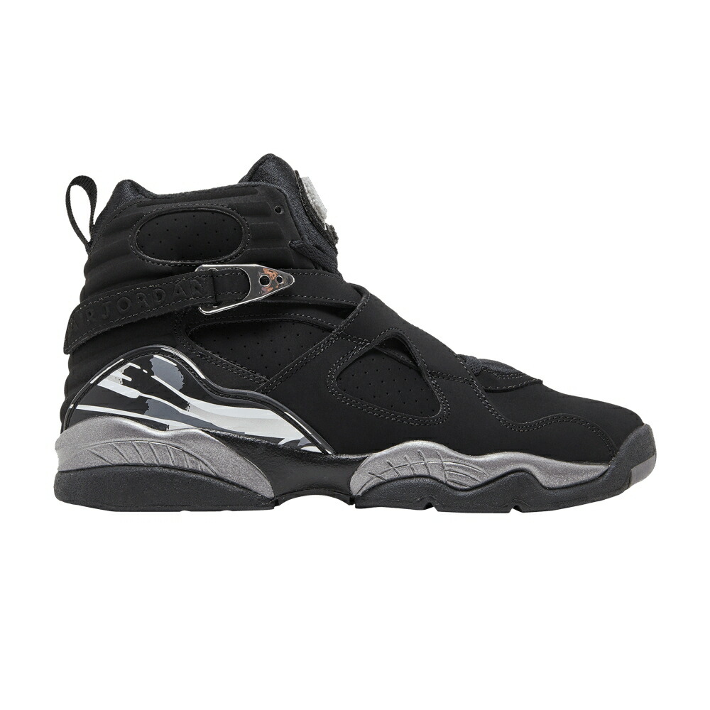 ナイキ 黒色 ブラック 白色 ホワイト エアジョーダン CHROME スニーカー メンズ AIR JORDAN AIR JORDAN 8 RETRO BG 2015 / BLACK WHITE LIGHT GRAPHITE