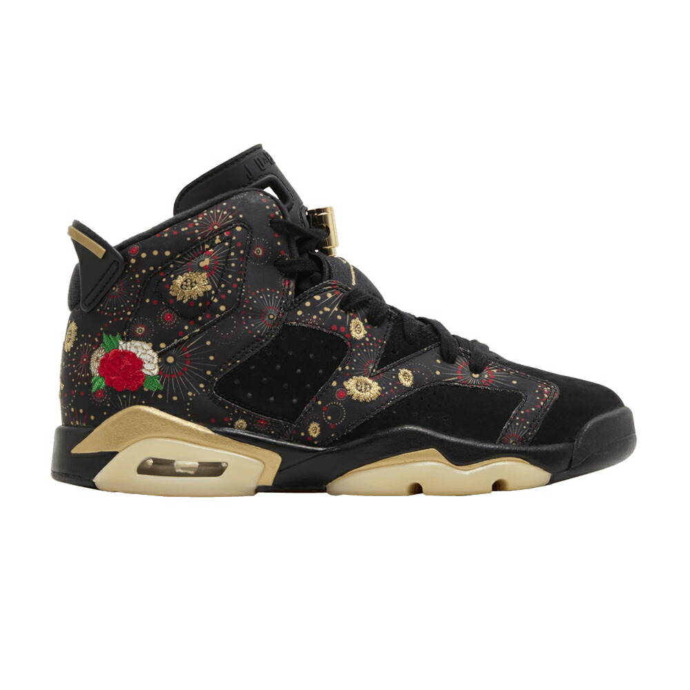 ナイキ 黒色 ブラック ゴールド エアジョーダン 'CHINESE YEAR' スニーカー メンズ AIR JORDAN AIR JORDAN 6 RETRO BG NEW / BLACK METALLIC GOLD MULTI
