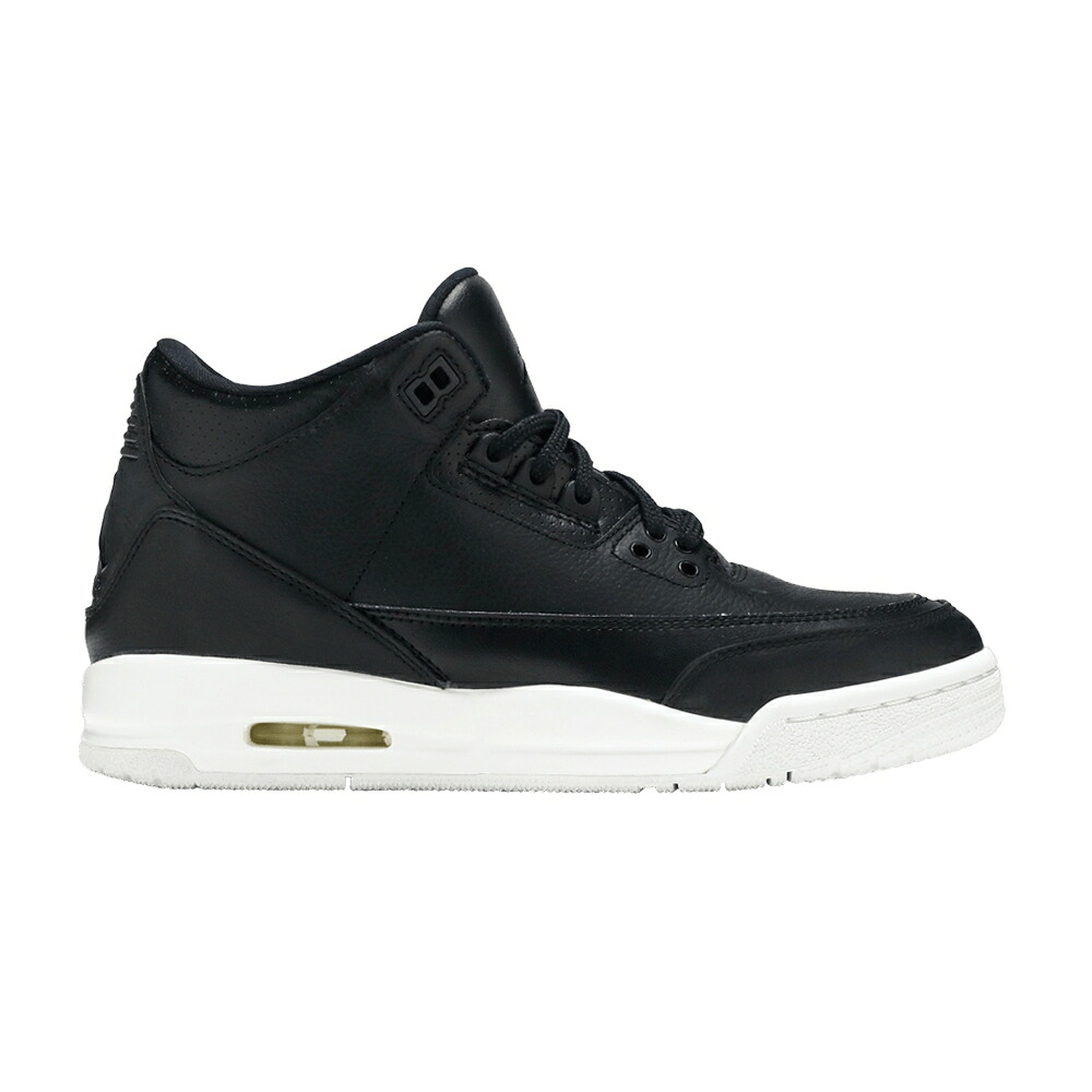 ナイキ 黒色 ブラック 白色 ホワイト エアジョーダン 'CYBER MONDAY' スニーカー メンズ AIR JORDAN AIR JORDAN 3 RETRO BG / BLACK BLACK WHITE｜スニケス