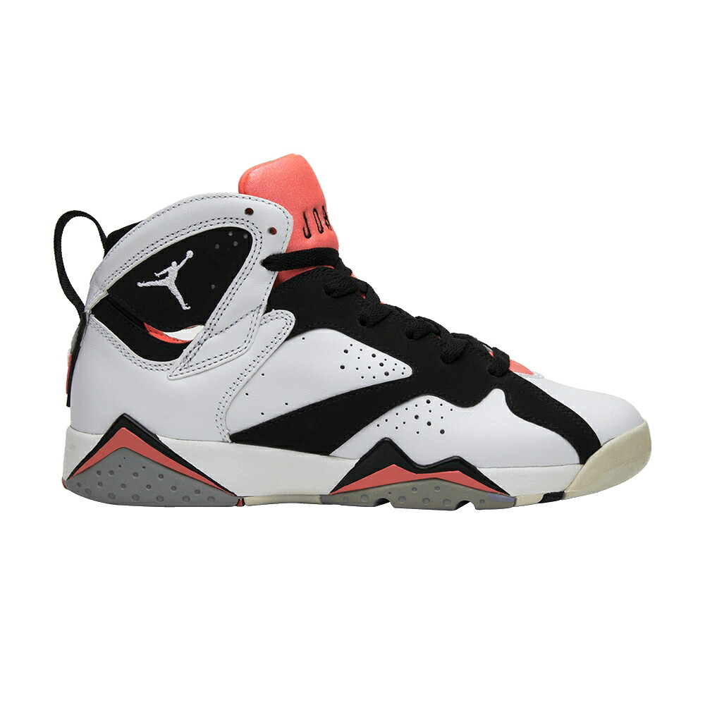 ナイキ 白色 ホワイト 黒色 ブラック 灰色 グレー エアジョーダン 'HOT LAVA' スニーカー メンズ AIR JORDAN AIR JORDAN 7 RETRO GG / WHITE BLACK HOT LAVA WOLF GREY