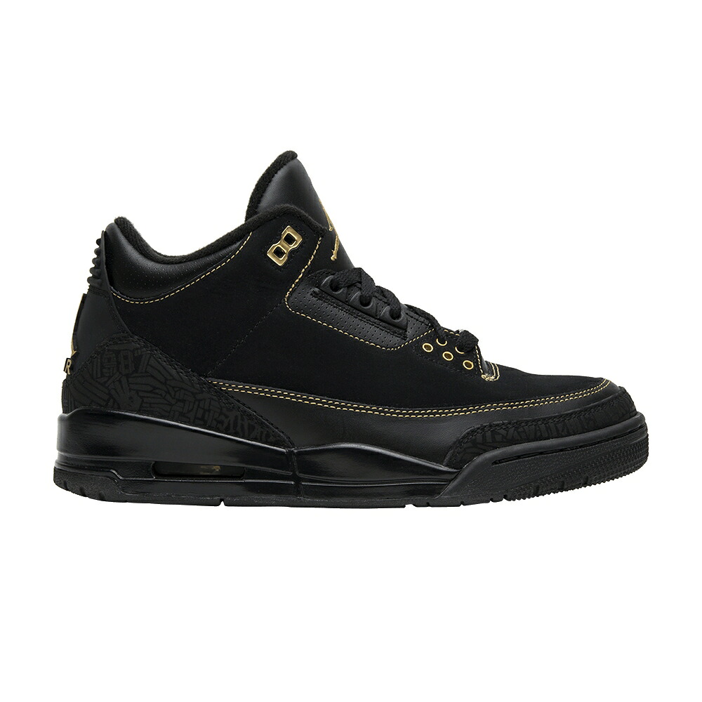 ナイキ 黒いこと 黒いこと ゴールド エアジョーダン \u0027BLACK MONTH\u0027 スニーカー メンズ AIR JORDAN AIR JORDAN 3 HISTORY / BLACK METALLIC GOLD