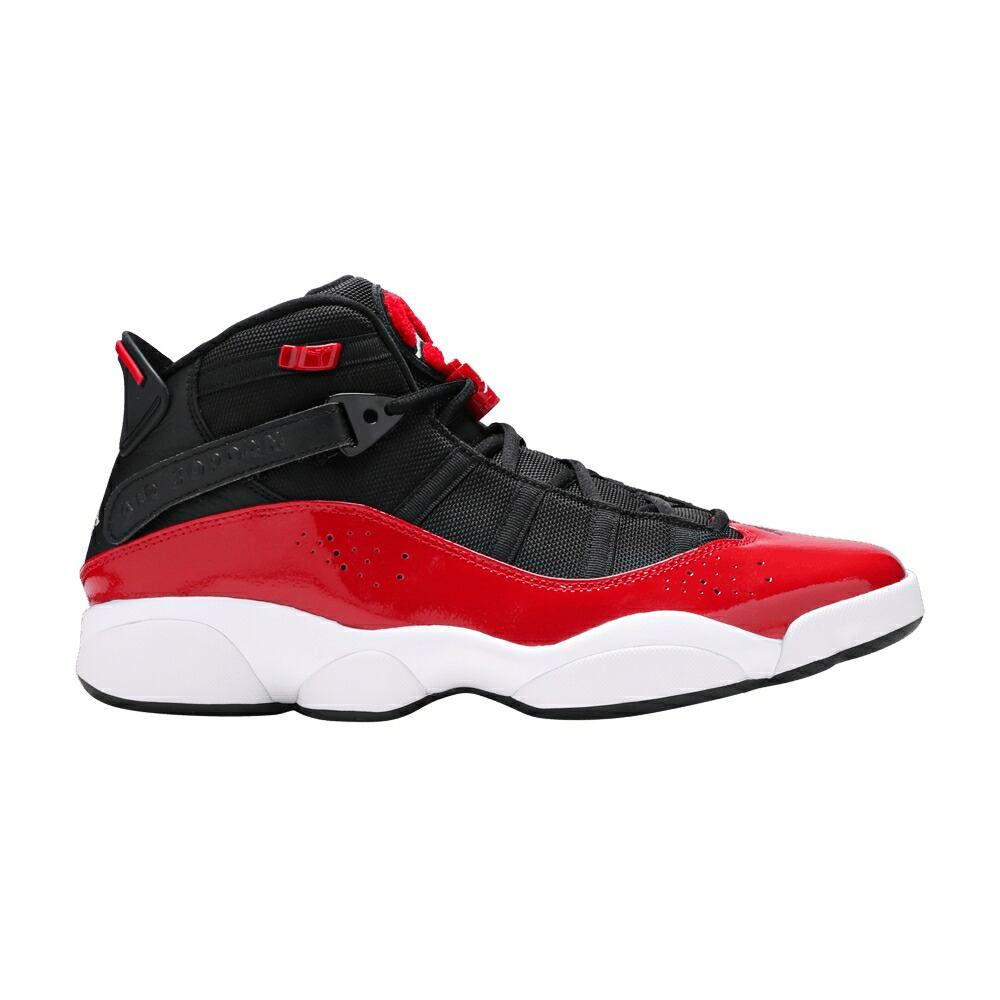 ナイキ リング 黒色 ブラック フィットネス 赤 レッド 白色 ホワイト エアジョーダン 'FITNESS RED' スニーカー メンズ AIR JORDAN AIR JORDAN 6 RINGS / BLACK FITNESS RED WHITE
