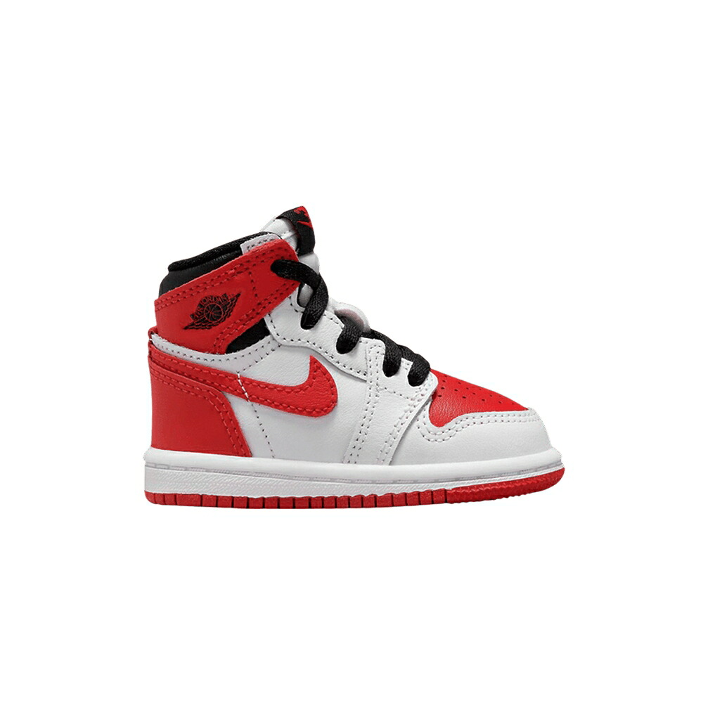 ナイキ ハイ 白色 ホワイト 赤 レッド 黒色 ブラック エアジョーダン 'HERITAGE' ベビー AIR JORDAN AIR JORDAN 1 RETRO HIGH OG TD / WHITE UNIVERSITY RED BLACK｜スニケス