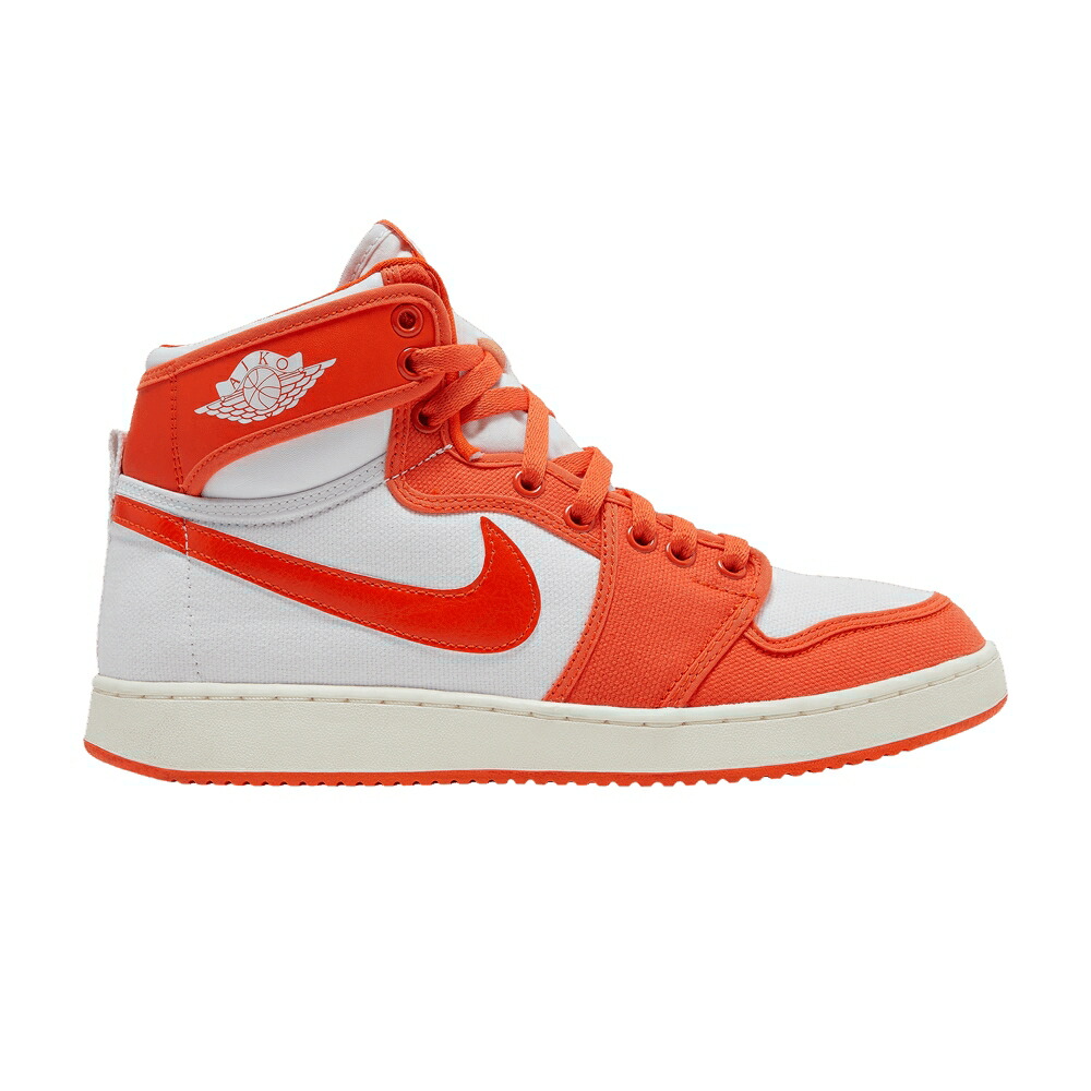 ナイキ ハイ ラッシュ 橙 オレンジ 白色 ホワイト エアジョーダン YRACUSE スニーカー メンズ AIR JORDAN AIR JORDAN 1 KO HIGH / RUSH ORANGE WHITE