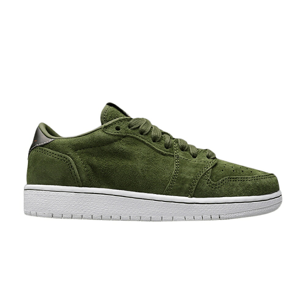 ナイキ 緑 グリーン 赤 レッド 銅 ブロンズ エアジョーダン 'LEGION GREEN' スニーカー メンズ AIR JORDAN AIR JORDAN 1 RETO LOW NS BG / LEGION GREEN METALLIC RED BRONZE｜スニケス