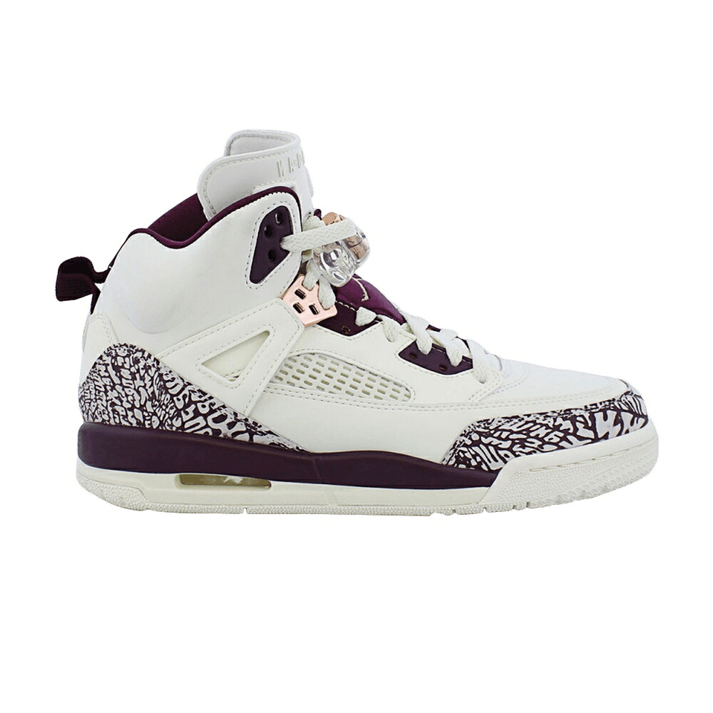 ナイキ 赤 赤いこと エアジョーダン \u0027BORDEAUX\u0027 お坊っちゃん キッズ AIR JORDAN AIR JORDAN SPIZIKE GS / SAIL BORDEAUX METALLIC RED もの言う花 マタニティ スニーカー