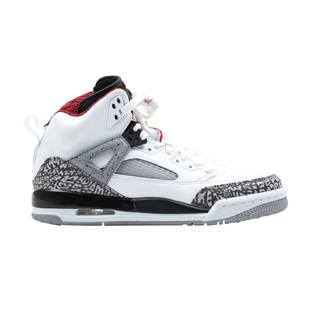ナイキ 白色 ホワイト 灰色 シメント グレー 黒色 ブラック エアジョーダン 'WHITE CEMENT' ジュニア キッズ AIR JORDAN AIR JORDAN SPIZIKE GS / WHITE CEMENT GREY BLACK VARSITY ベビー マタニティ スニーカ