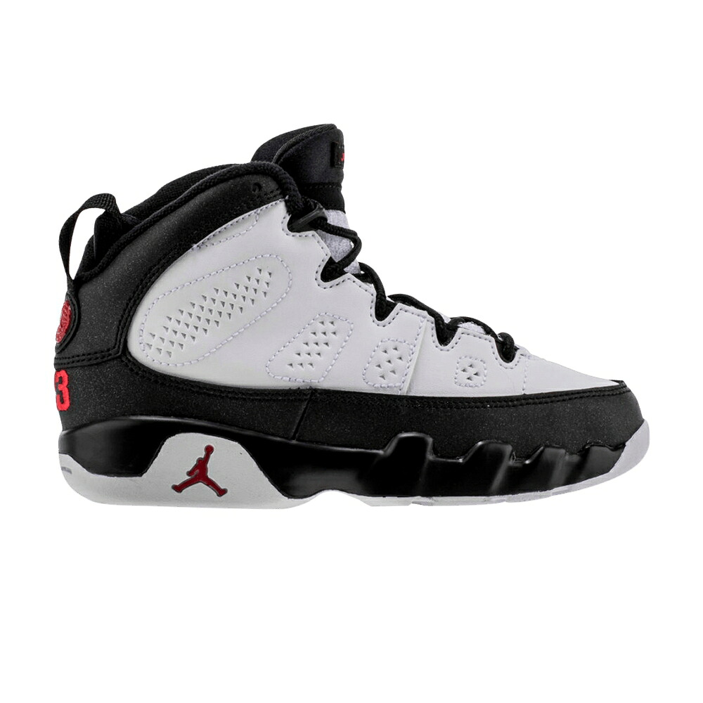 ナイキ 白色 ホワイト 赤 レッド 黒色 ブラック エアジョーダン 'WHITE RED' ジュニア キッズ AIR JORDAN AIR JORDAN 9 RETRO PS VARSITY / WHITE VARSITY RED BLACK ベビー マタニティ スニーカー