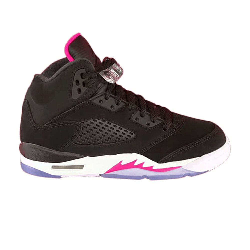 ナイキ 黒色 ブラック ピンク 白色 ホワイト エアジョーダン 'DEADLY PINK' ジュニア キッズ AIR JORDAN AIR JORDAN 5 RETRO GS / BLACK DEADLY PINK WHITE ベビー マタニティ スニーカー｜スニケス