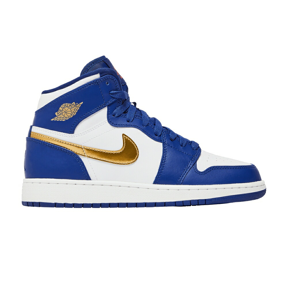 ナイキ ハイ ディープ 青色 ブルー エアジョーダン DEEP BLUE スニーカー メンズ AIR JORDAN AIR JORDAN 1 RETRO HIGH BG ROYAL / DEEP ROYAL BLUE METALLIC GLD CN