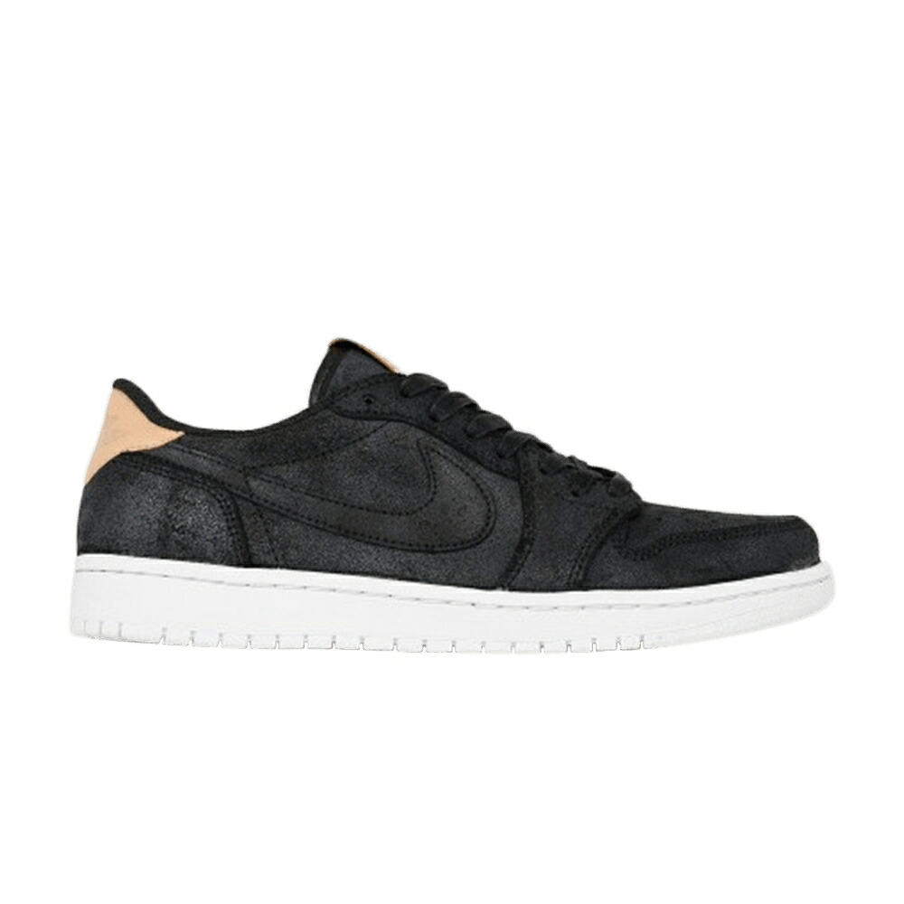 ナイキ プレミアム 黒色 ブラック 白色 ホワイト エアジョーダン 'BLACK TAN' スニーカー メンズ AIR JORDAN AIR JORDAN 1 RETRO LOW OG PREMIUM / BLACK VACHETTA TAN WHITE