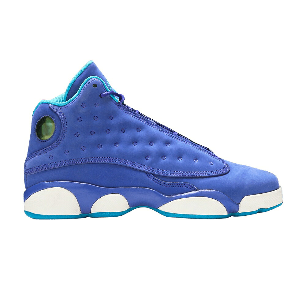 ナイキ サーティーン コンコルド コンコード 青色 ブルー 黒色 ブラック エアジョーダン 'HORNETS' スニーカー メンズ AIR JORDAN AIR JORDAN 13 RETRO GG / BRIGHT CONCORD BLUE LAGOON BLACK｜スニケス 50,940円