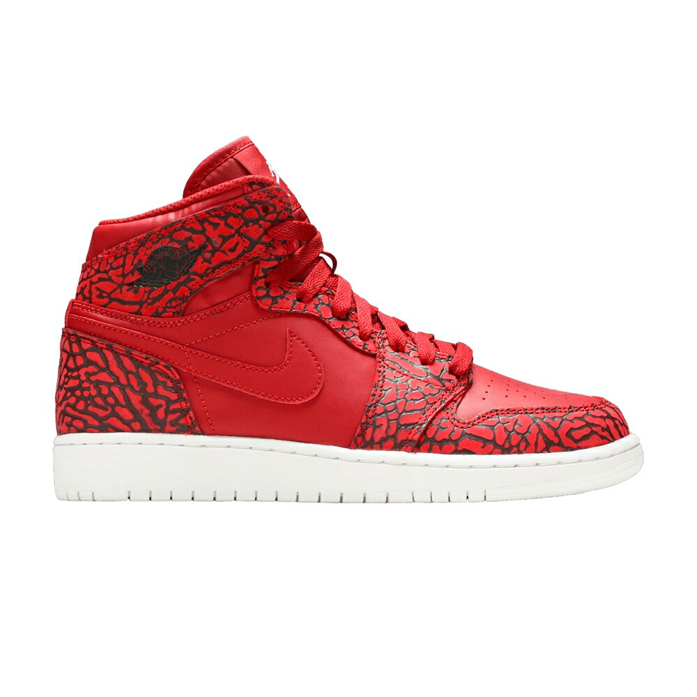 ナイキ 赤 レッド 白色 ホワイト チーム エアジョーダン RED ELEPHANT スニーカー メンズ AIR JORDAN AIR JORDAN 1 RETRO HI PREM BG / GYM RED WHITE TEAM RED WHITE