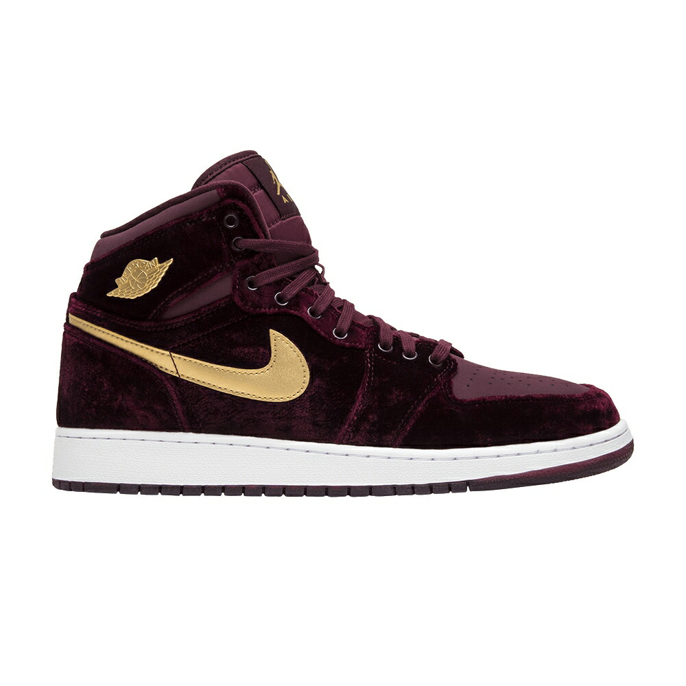 ナイキ ナイト マルーン ゴールド エアジョーダン VELVET スニーカー メンズ AIR JORDAN AIR JORDAN 1 HEIRESS GG / NIGHT MAROON METALLIC GOLD