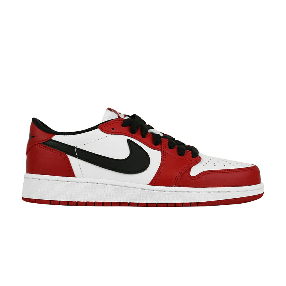 ナイキ 赤 レッド 黒色 ブラック 白色 ホワイト エアジョーダン 'CHICAGO' スニーカー メンズ AIR JORDAN AIR JORDAN 1 RETRO LOW OG BG / VARSITY RED BLACK WHITE