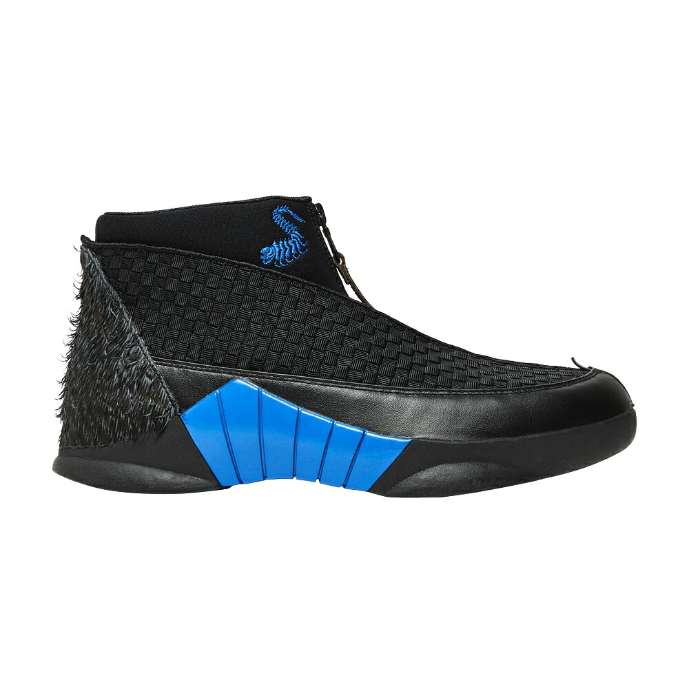 ナイキ 黒いこと 黒いこと 青碧 青碧 エアジョーダン \u0027KUBO STRINGS\u0027 スニーカー メンズ AIR JORDAN LAIKA X AIR JORDAN 15 RETRO AND THE TWO / BLACK BLACK ROYAL BLUE VARSITY
