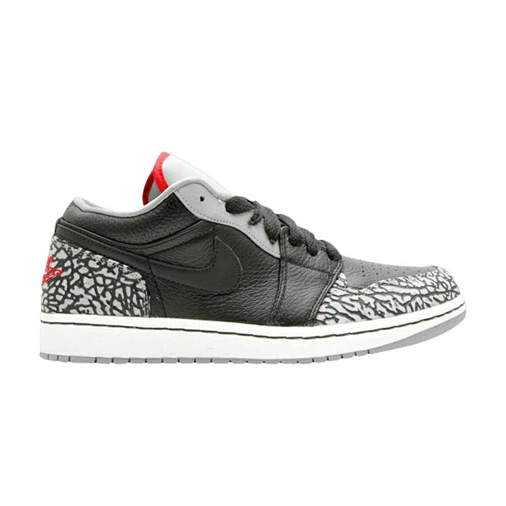 ナイキ ファット 黒色 ブラック 赤 レッド 白色 ホワイト 灰色 シメント エアジョーダン CEMENT GREY スニーカー メンズ AIR JORDAN AIR JORDAN 1 PHAT LOW / BLACK VARSITY RED WHITE CEMENT