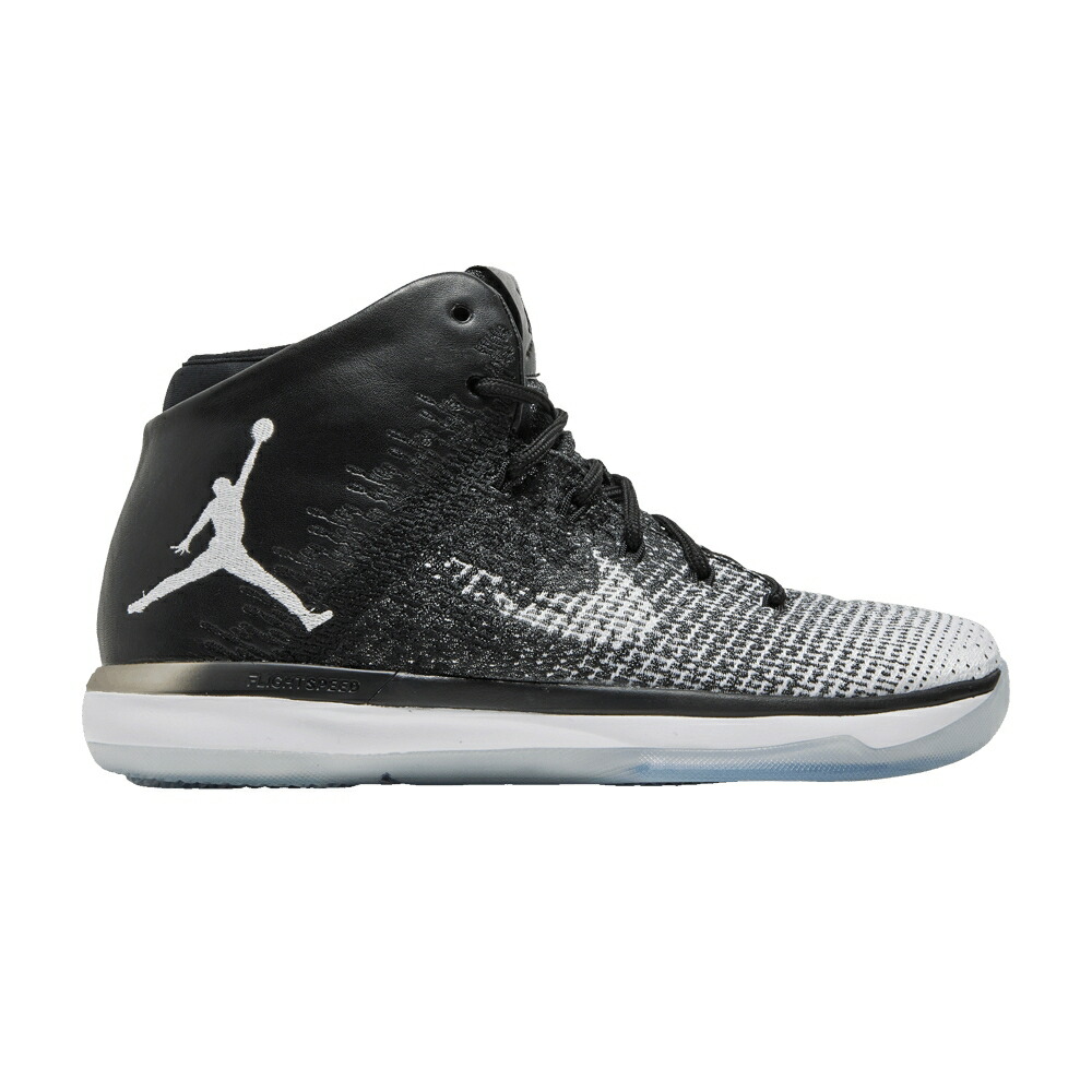 ナイキ 黒色 ブラック 白色 ホワイト 灰色 グレー エアジョーダン FINE PRINT スニーカー メンズ AIR JORDAN AIR JORDAN 31 / BLACK WHITE WOLF GREY