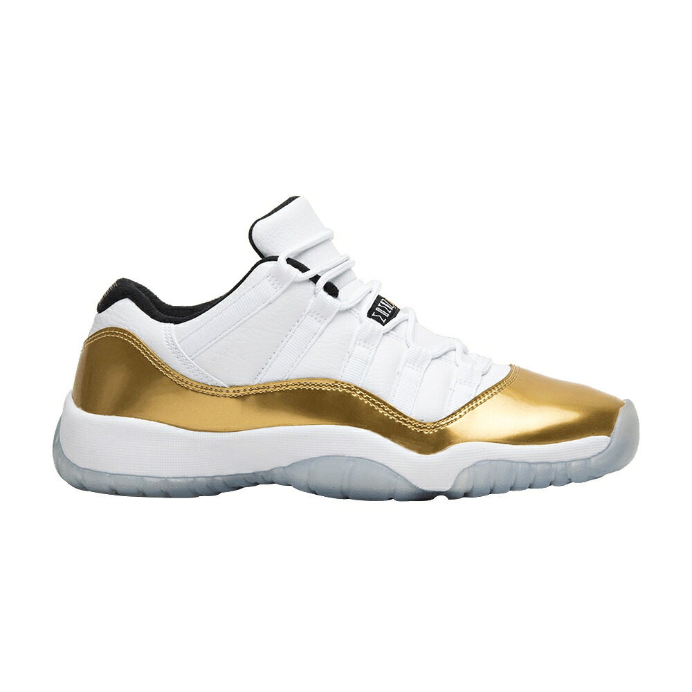 ナイキ 白色 ホワイト ゴールド コイン 黒色 ブラック エアジョーダン 'CLOSING CEREMONY' ジュニア キッズ AIR JORDAN AIR JORDAN 11 RETRO LOW GS / WHITE MTLC GOLD COIN BLACK ベビー マタニティ スニーカー
