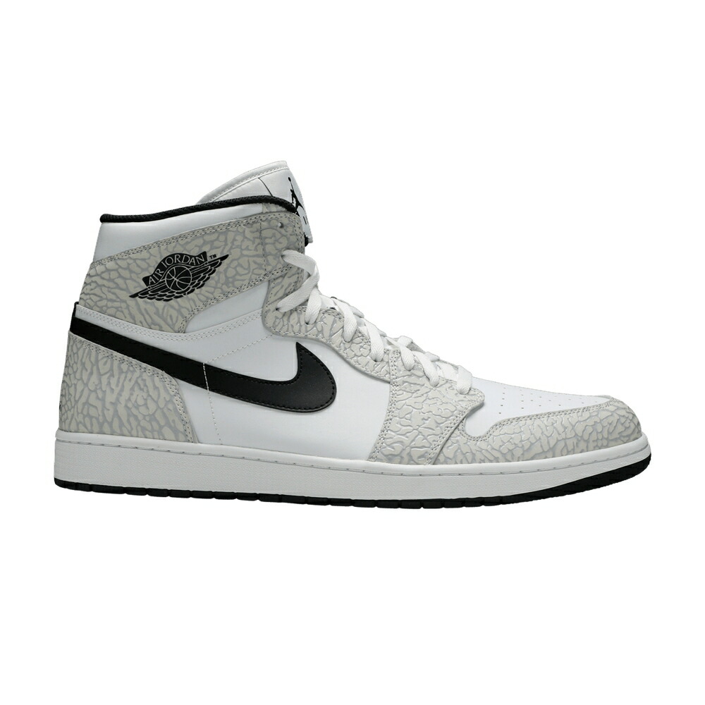 ナイキ ハイ 白色 ホワイト 灰色 シメント グレー 黒色 ブラック エアジョーダン WHITE ELEPHANT スニーカー メンズ AIR JORDAN AIR JORDAN 1 RETRO HIGH / WHITE CEMENT GREY BLACK