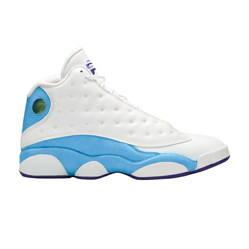 ナイキ サーティーン 白色 ホワイト 青色 ブルー コート 紫 パープル エアジョーダン CP3 HOME スニーカー メンズ AIR JORDAN AIR JORDAN 13 RETRO / WHITE BLUE LAGOON COURT PURPLE