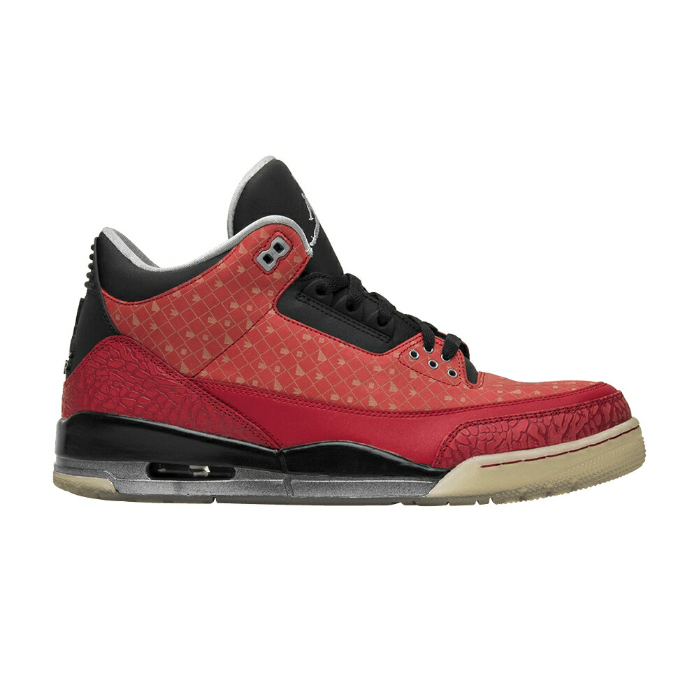 ナイキ 赤 レッド 銀色 シルバー エアジョーダン DOERNBECHER スニーカー メンズ AIR JORDAN AIR JORDAN 3 RETRO 2013 / VARSITY RED METALLIC SILVER