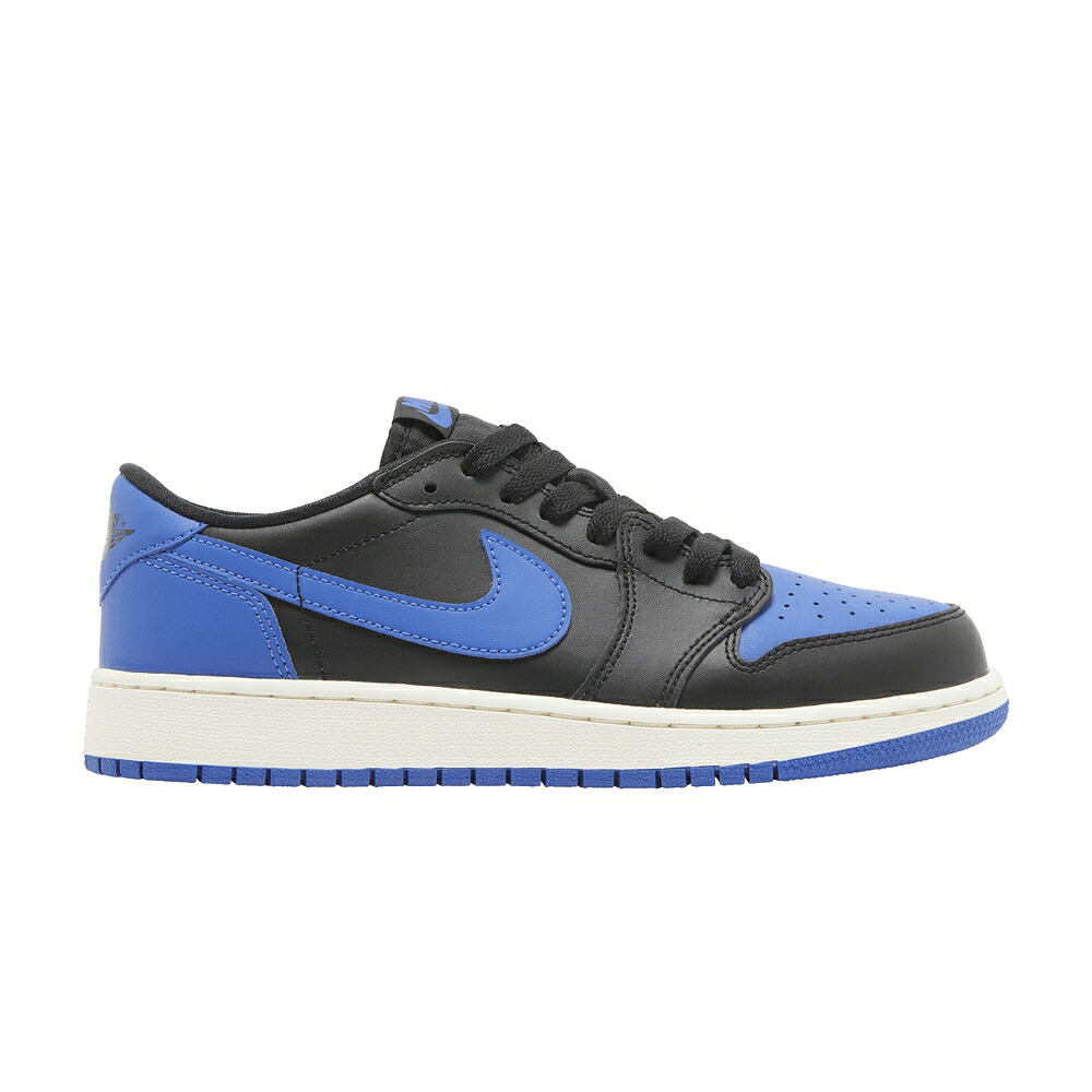 ナイキ 黒色 ブラック エアジョーダン 'ROYAL' スニーカー メンズ AIR JORDAN AIR JORDAN 1 RETRO LOW OG BG / BLACK VARSITY ROYAL SAIL